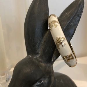 Enamel bangle bracelet